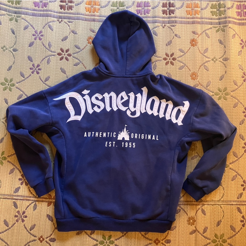 Authentic Disney Parks Disneyland Full Zip Hoodie Unisex Women’s Size Small